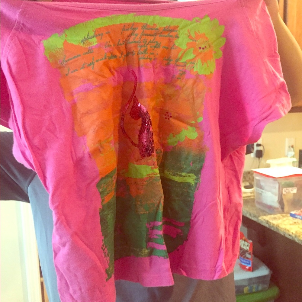 Baby phat top sz L in Youth Dkny crop pants sz 14